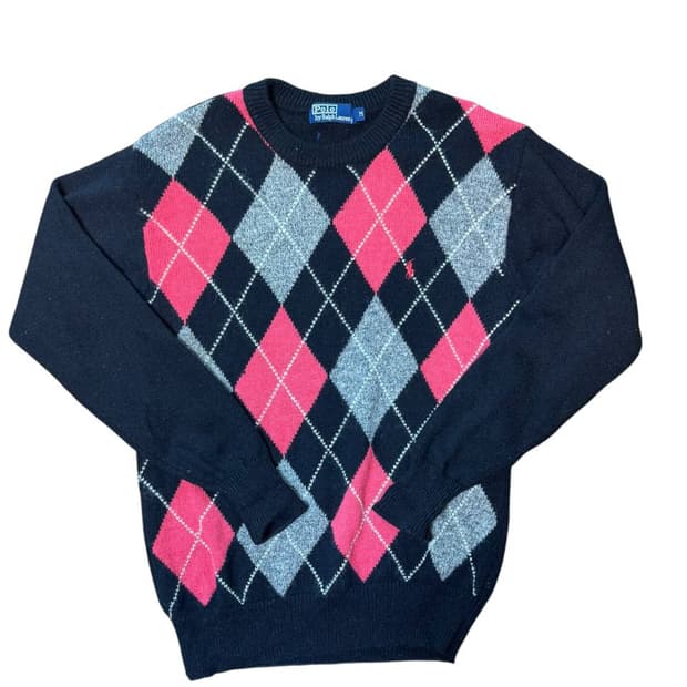 폴로 랄프로렌 아가일 스웨터