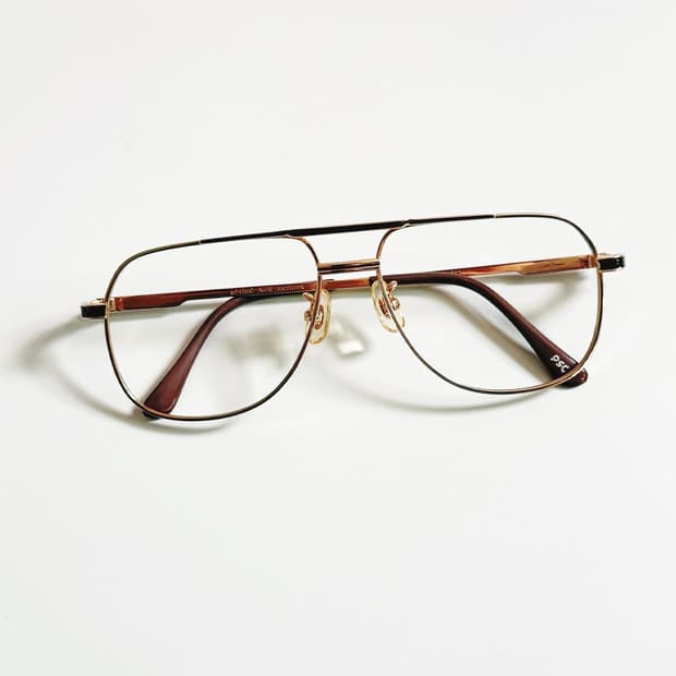 90s P.S.C FASHION 골드 메탈 보잉 빈티지 안경