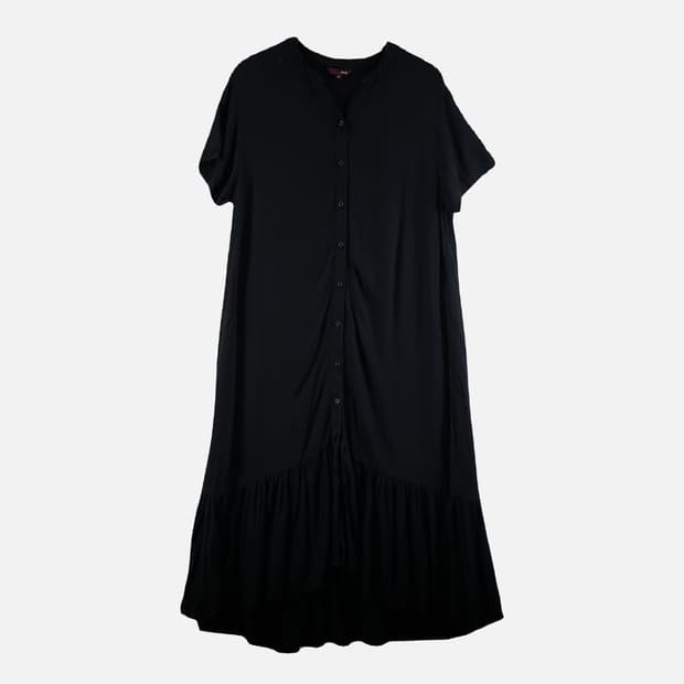자주 블랙 여자 원피스 M N9948