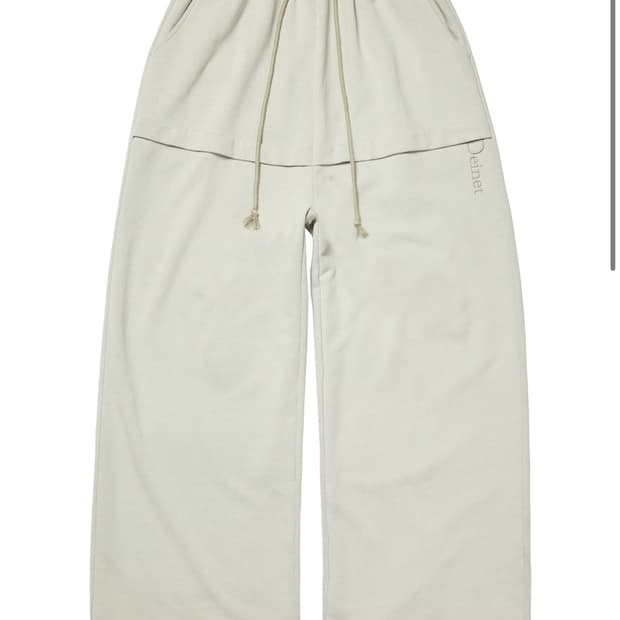 (미개봉)다이닛 팬츠 LAYERED SWEAT PANTS IN BEIGE