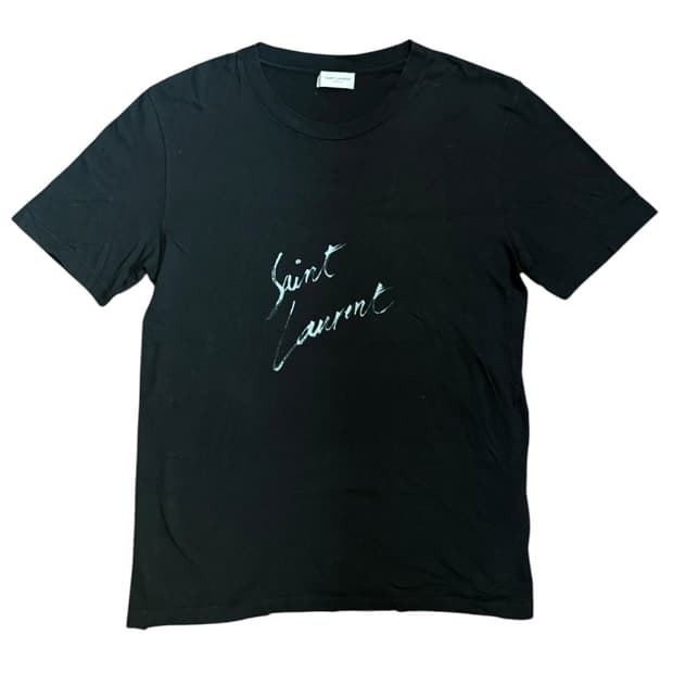 Saint laurent faded logo tee