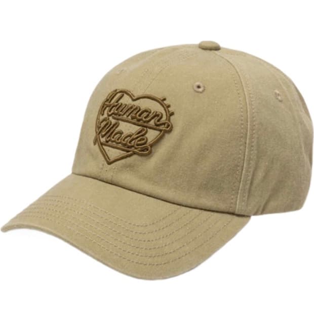 [새상품] 휴먼 메이드 볼캡 모자  6 패널 트윌 캡(베이지)
