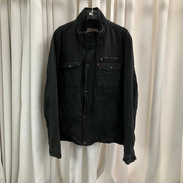 리바이스 블랙 포켓 필드 자켓 L