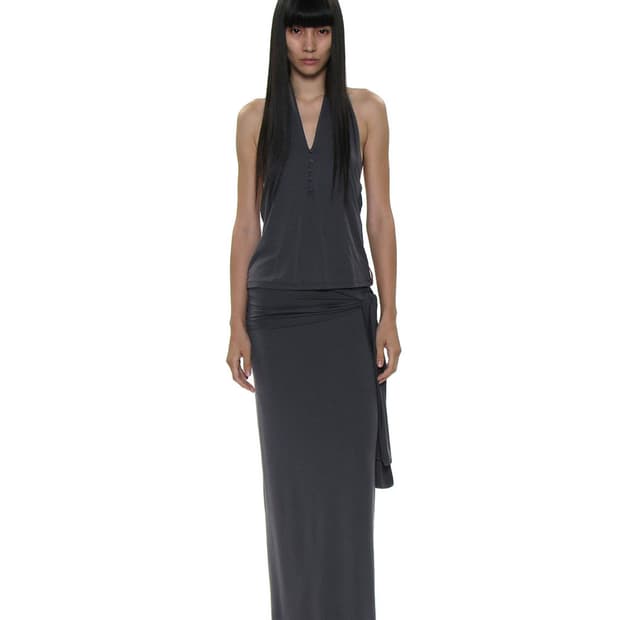 PWC BOW-TIE WAIST JERSEY MASI SKIRT