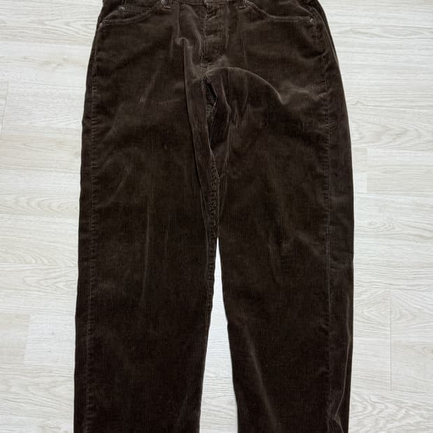 빈티지 리바이스 565 와이드 레그 코듀로이 브라운 made in usa