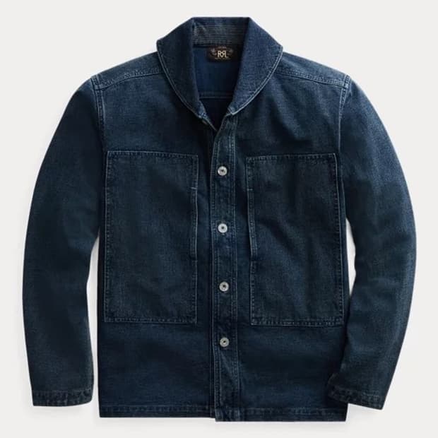 RRL 더블알엘 숄카라 인디고 데님 자켓 M