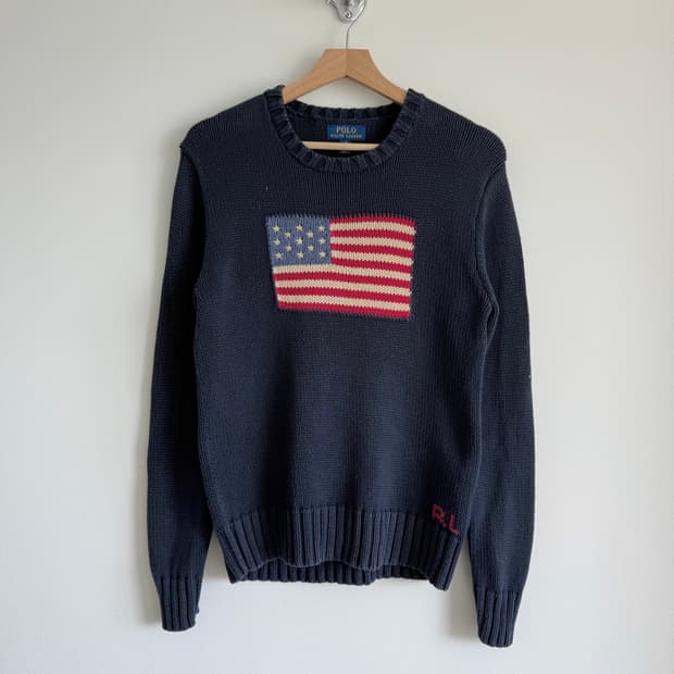 폴로 랄프로렌(Polo Ralph Lauren) 성조기 코튼 니트
