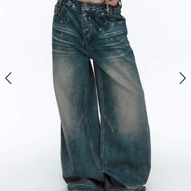 Roughneck Silver Painting Denim