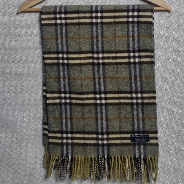 버버리 노바체크 램스울100% 목도리