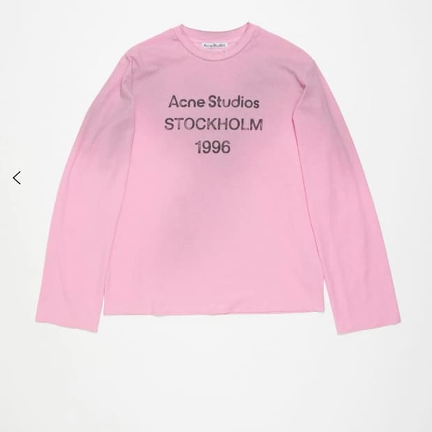 Acne studios 아크네 로고 롱 슬리브