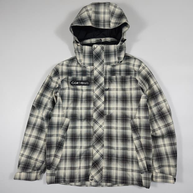 골드윈 체크 스키 점퍼