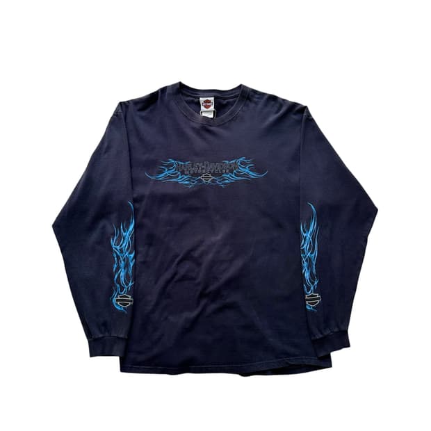 [110] 할리 데이비슨 블루 플레임 롱슬리브