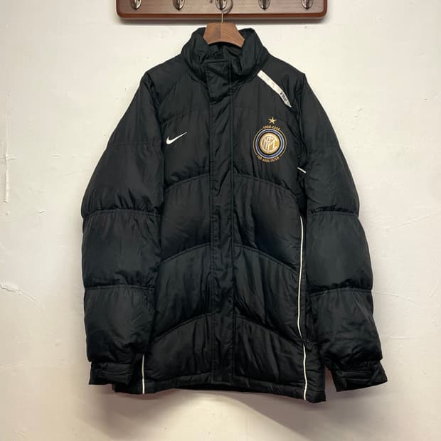 나이키 인터밀란 덕 다운 블랙 패딩 