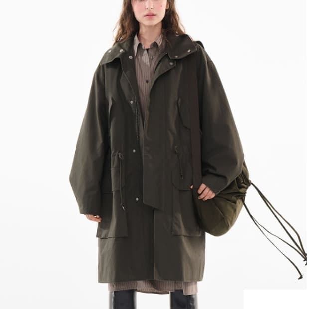 유니클로u 르메르 22FW 후드 코트 야상 xs