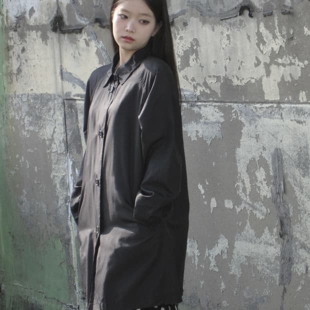 클래식 바람막이 코트 