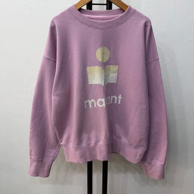 정품) 이자벨마랑 루즈핏 로고 맨투맨 38