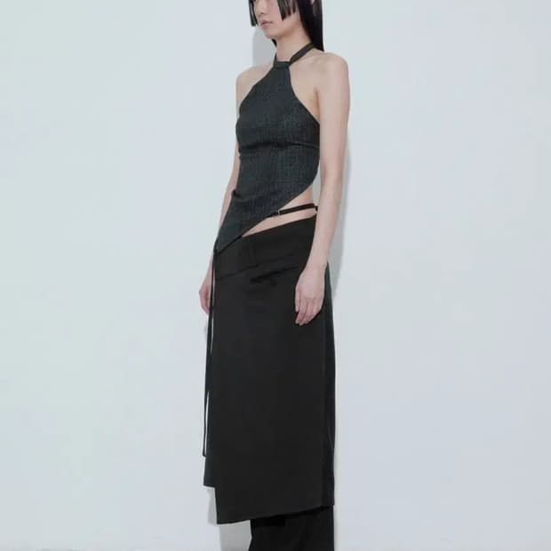 보헤미안서울 RHOMBUS HALTER TOP, STRIPE