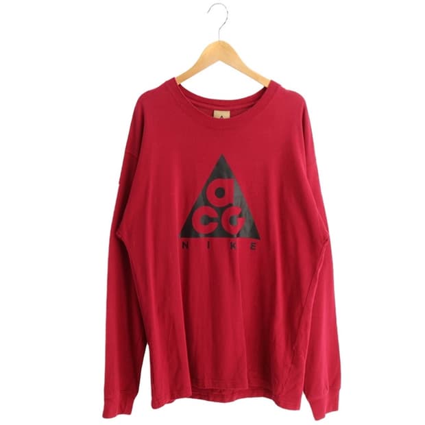 나이키 레드 롱슬리브