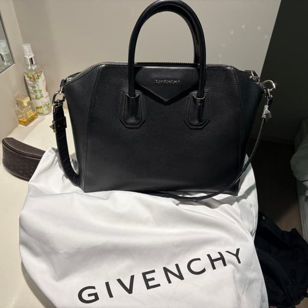 지방시 안티고나 미디엄 블랙 토트백 2way