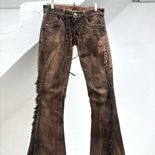 Obelisk 00s archive lace-up native rust 