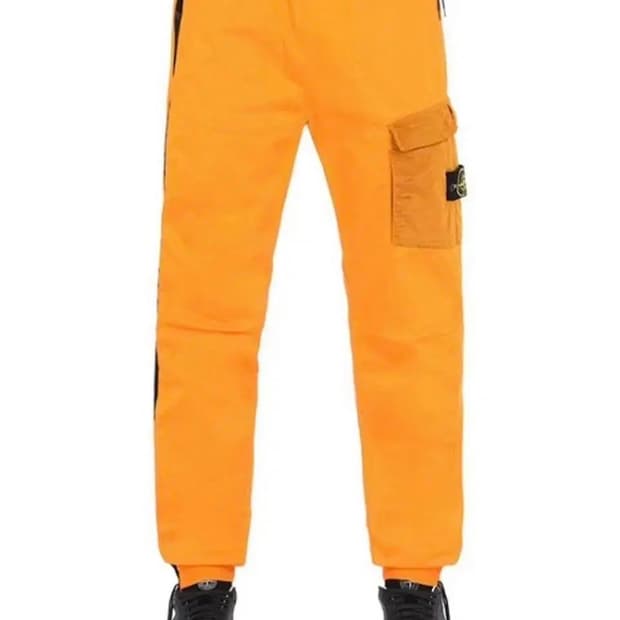 [S] 17FW 스톤아일랜드 믹스 플리스 카고 팬츠