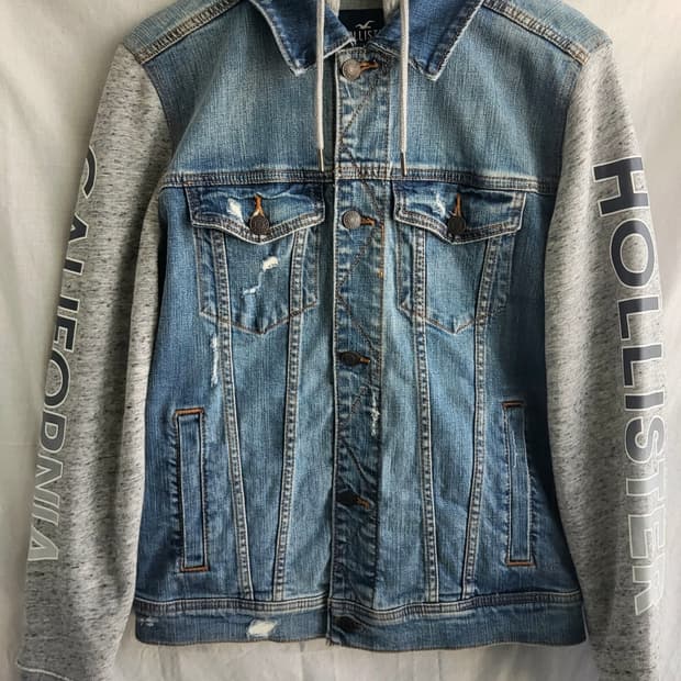 HOLLISTER 홀리스터 데님 자켓 S 베이직 청자켓 트러커자켓