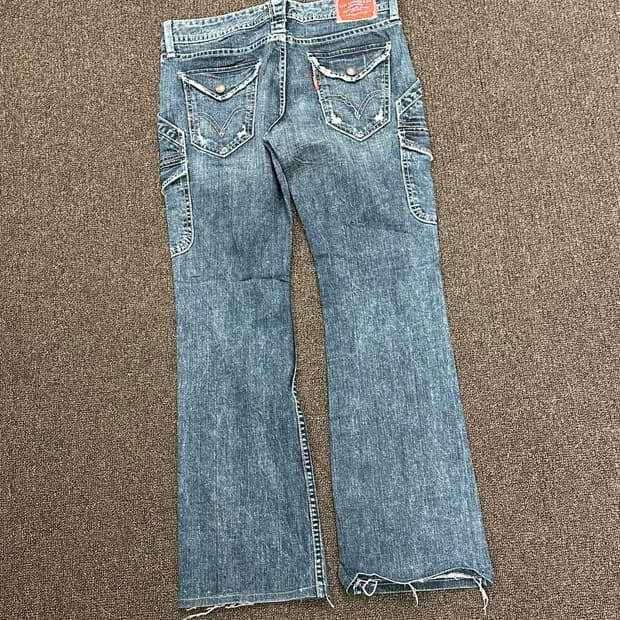 28)리바이스 빈티지 여성 y2k 카고 데님팬츠