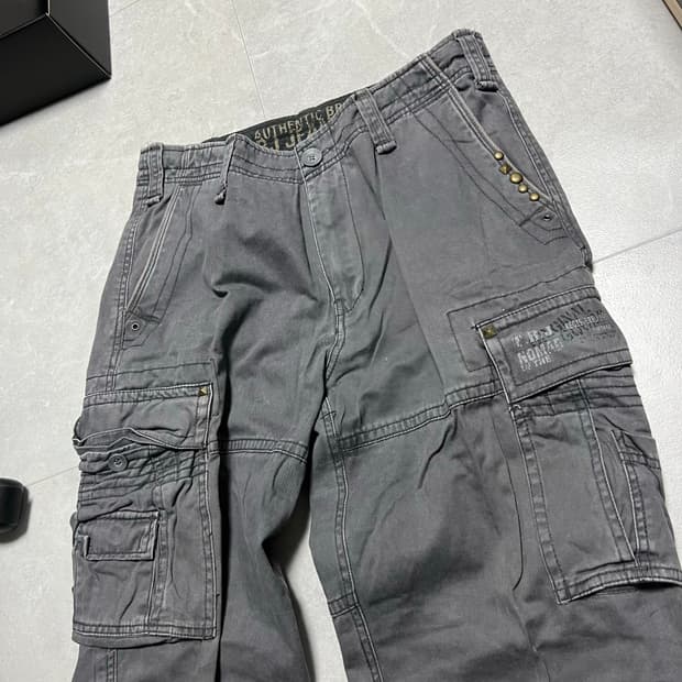 [34] 00s 빈티지 그런지 카고 팬츠바지 그레이