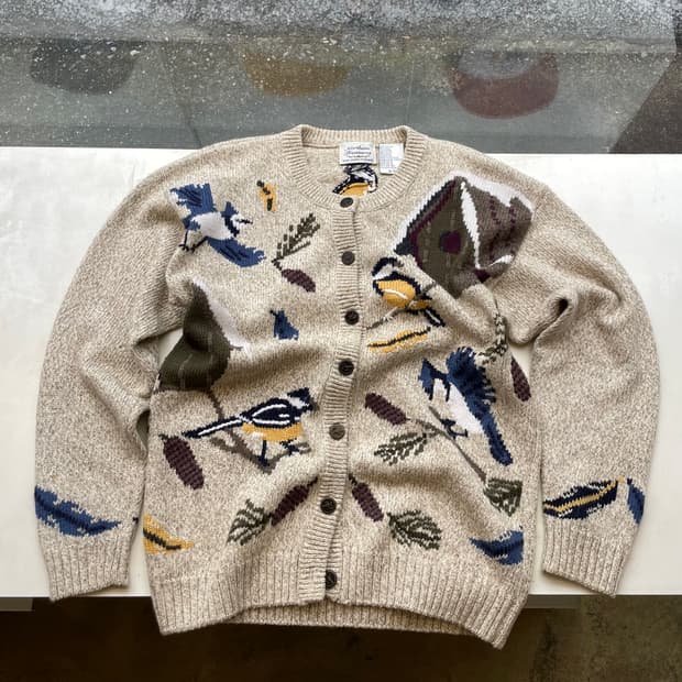 90s Northern Treasures “Birds” Cardigan 