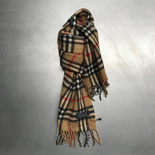 버버리 정품 캐시미어 머플러 베이지