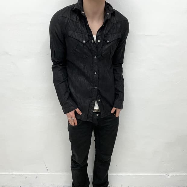 Fuga wrinkle waxed shirts