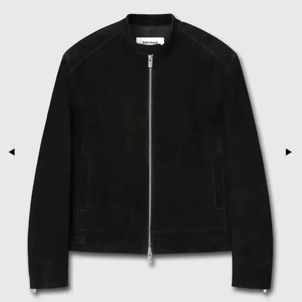 토니웩 스웨이드 레더 레이서 가죽 자켓