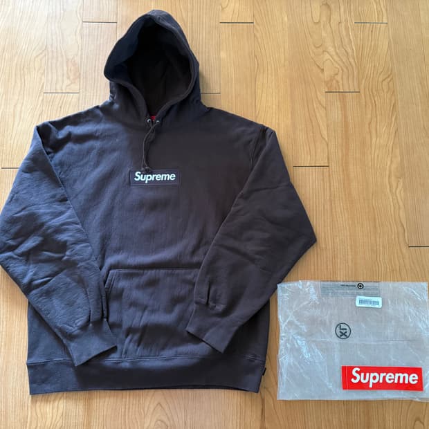 슈프림 21FW 박스로고 후드 스웨이트셔츠