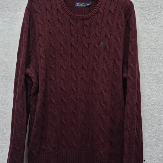 폴로 케이블 니트 버건디 / 103 (정품)