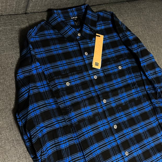 (XL) Ksubi 수비 월드투어 체크 셔츠 