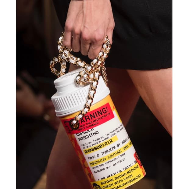 MOSCHINO pill bottle bag