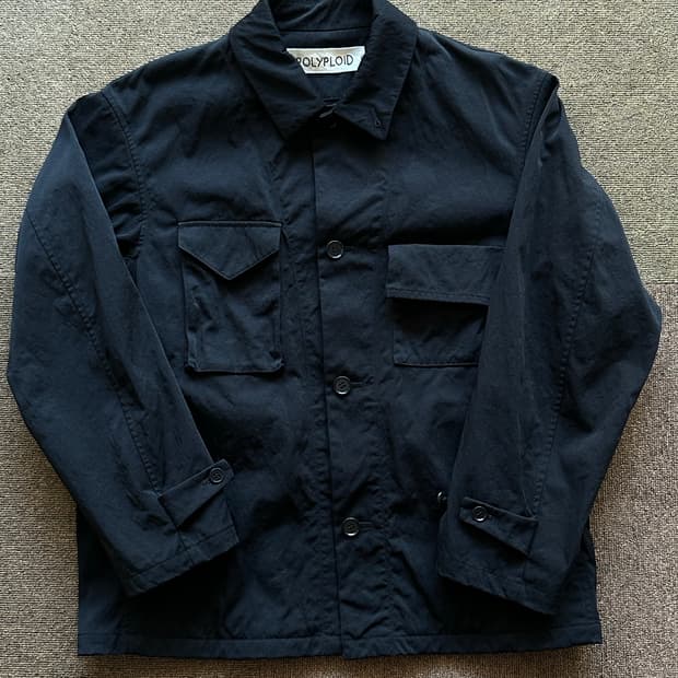[2] polyploid 나일론 블랙 셔츠 자켓
