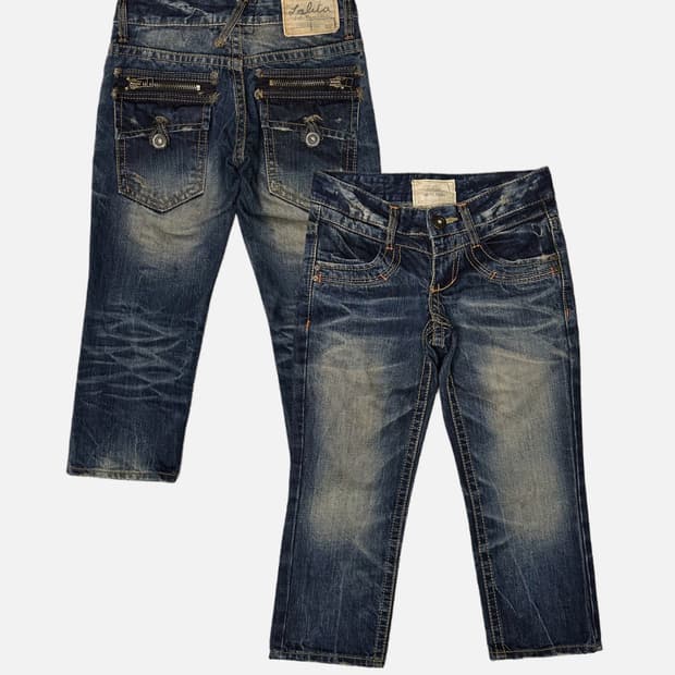 LOLITA JEANS low-rise pocket capri jean