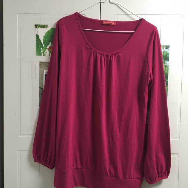 빈티지 자주핑크 롱티셔츠 y2k 키키