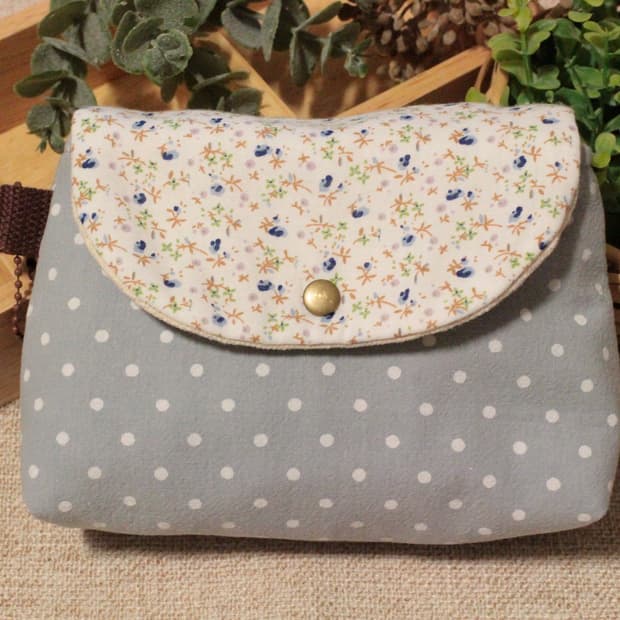 핸드메이드 블루 파우치