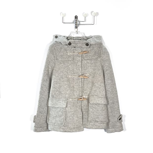 빈티지 토글 후드 숏 코트 자켓