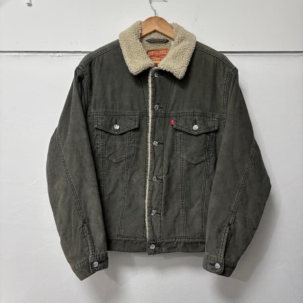 리바이스 카키 코듀로이 댁자켓