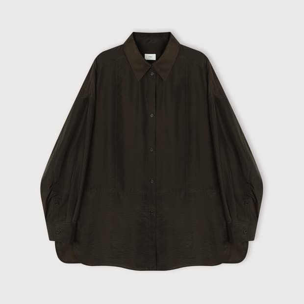 에토스 SHEER SLEEVE SHIRT
