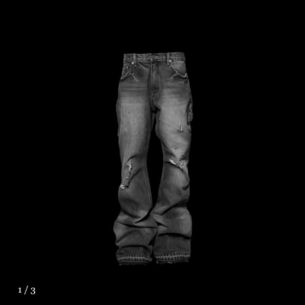 (구함) 에모스탠스클럽 플레어 카펜터진 2사이즈 구합니다