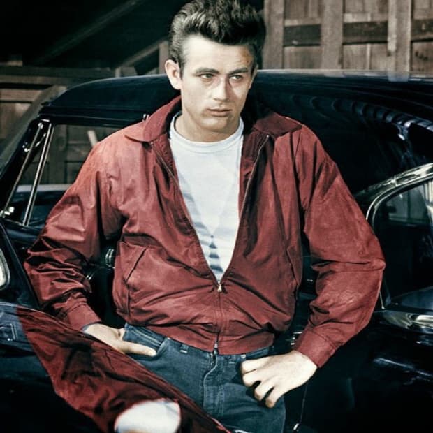 맥그리거 레드 해링턴 자켓 L/100