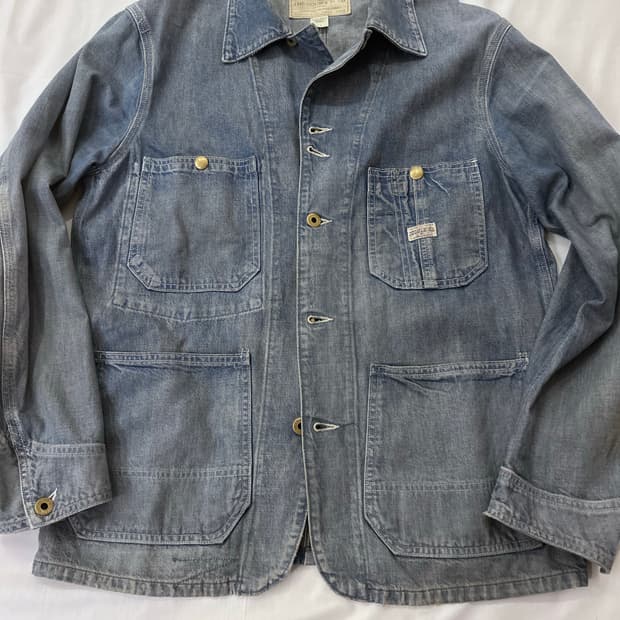 RRL 24SS 엔지니어 데님 워크 자켓 M