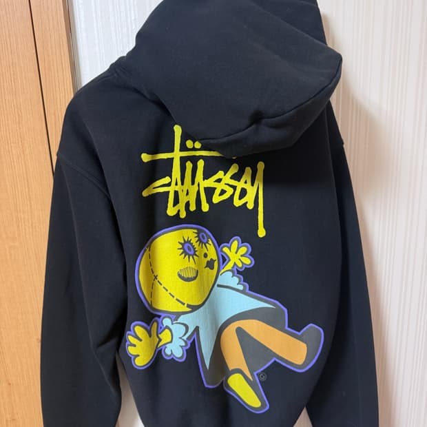 스투시 돌리 후드집업 블랙 S dollie