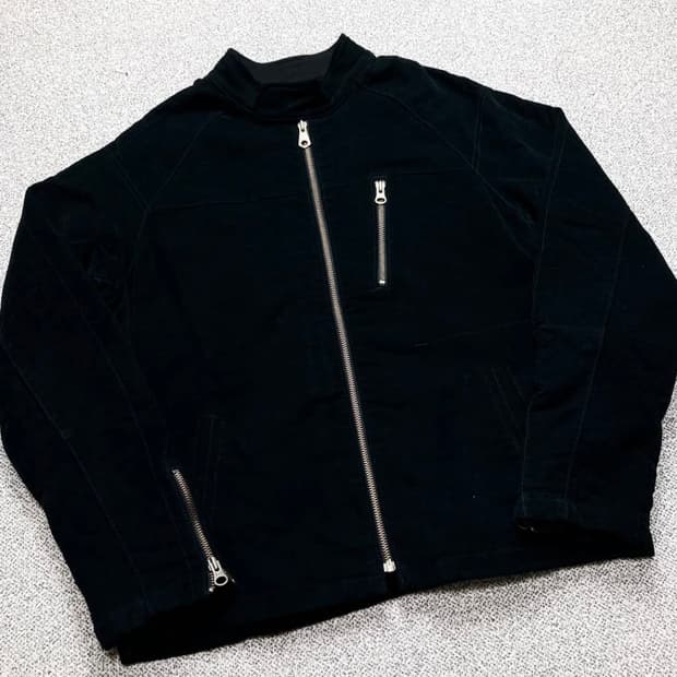 GAP 스웨이드 포인트 퀄팅 누빔 블랙 블루종 