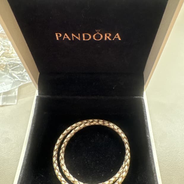 판도라 가죽팔찌 