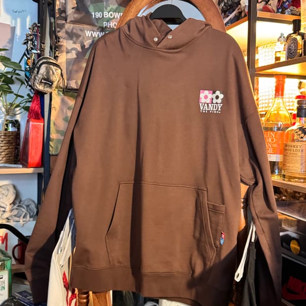 Xl 반디 더 핑크 워크 후디 브라운